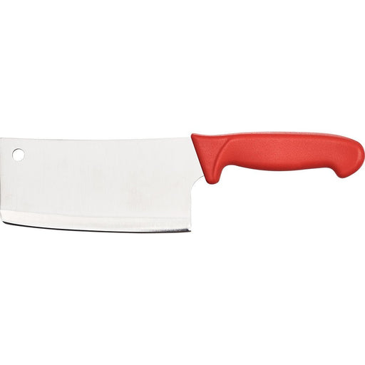 Stalgast - Hackbeil Premium, HACCP, Griff rot, Edelstahlklinge 18 cm - GastroDeals