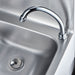 Stalgast - Handwaschbecken mit Kniebedienung, inkl. Armatur und Seifenspender, Wandmontage, 400 mm x 330 mm x 570 mm (BxTxH) - GastroDeals