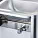 Stalgast - Handwaschbecken mit Kniebedienung, inkl. Armatur und Seifenspender, Wandmontage, 400 mm x 330 mm x 570 mm (BxTxH) - GastroDeals