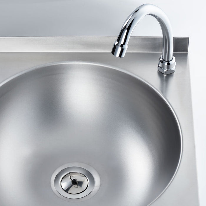 Stalgast - Handwaschbecken mit Kniebedienung, inkl. Armatur, Wandmontage, 400 mm x 400 mm x 225 mm (BxTxH) - GastroDeals