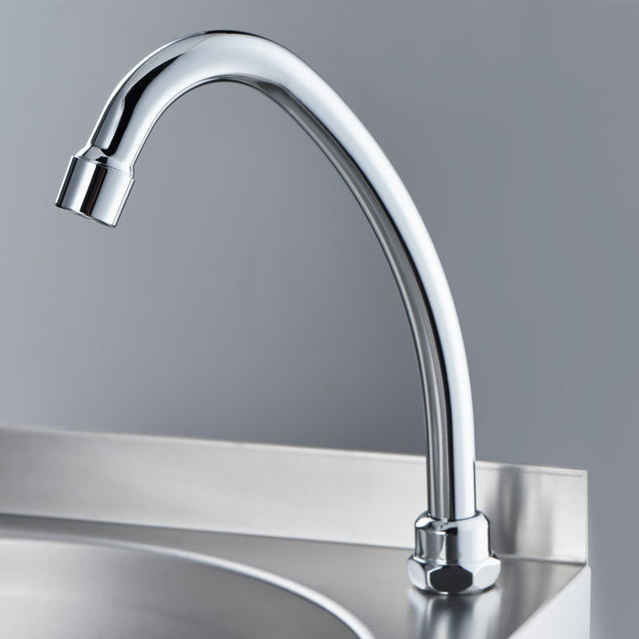 Stalgast - Handwaschbecken mit Kniebedienung, inkl. Armatur, Wandmontage, 400 mm x 400 mm x 225 mm (BxTxH) - GastroDeals