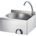 Stalgast - Handwaschbecken mit Kniebedienung, inkl. Armatur, Wandmontage, 400 mm x 400 mm x 225 mm (BxTxH) - GastroDeals