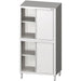 Stalgast - Hochschrank mit Schiebetüren, 1100x700x2000 mm, mit zwei Schrankräumen, verschweißt - GastroDeals