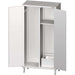 Stalgast - Hochschrank mit Spülbecken für Reinigungsutensilien, 2 Flügeltüren, 1000x500x2000 mm (BxTxH) - GastroDeals