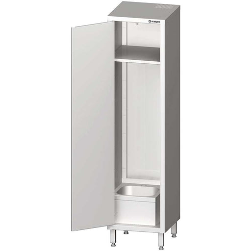 Stalgast - Hochschrank mit Spülbecken für Reinigungsutensilien, 500 x 500 x 2000 mm (BxTxH) - GastroDeals