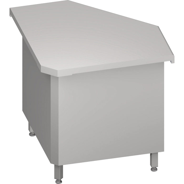 Stalgast - Inneneckmodul 90° "Free Flow" mit geschlossenem Unterschrank 785x785x880 mm, Edelstahldeckplatte - GastroDeals
