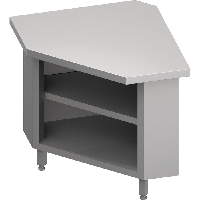 Stalgast - Inneneckmodul 90° "Free Flow" mit offenem Unterschrank 785x785x880 mm, Granitdeckplatte "Standard G1" - GastroDeals