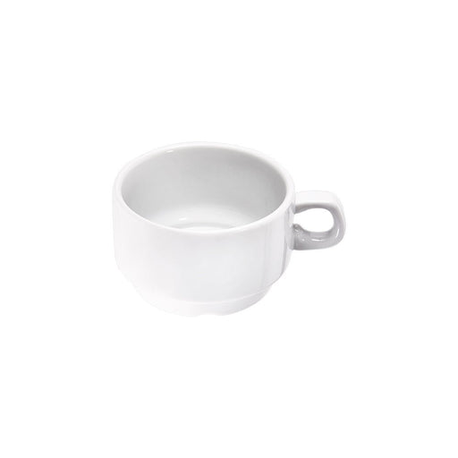 Stalgast - Kaffee-Obertasse, stapelbar, reinweißes Hotelporzellan, Serie Isabell, 0,2 Liter - GastroDeals