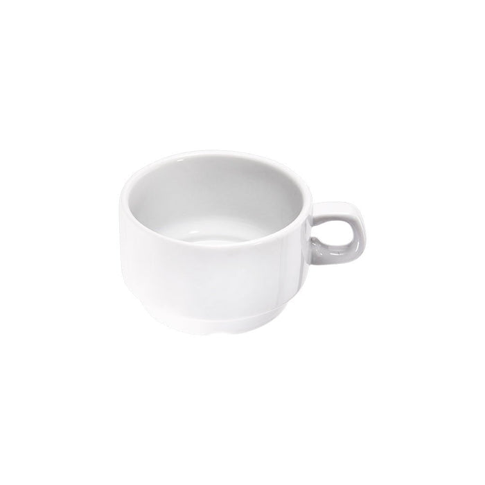 Stalgast - Kaffee-Obertasse, stapelbar, reinweißes Hotelporzellan, Serie Isabell, 0,2 Liter - GastroDeals