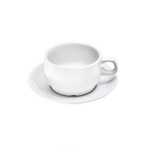 Stalgast - Kaffee-Obertasse, stapelbar, reinweißes Hotelporzellan, Serie Isabell, 0,2 Liter - GastroDeals