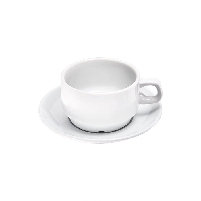 Stalgast - Kaffee-Obertasse, stapelbar, reinweißes Hotelporzellan, Serie Isabell, 0,2 Liter - GastroDeals