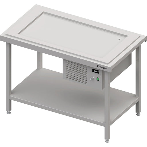 Stalgast - Kaltausgabe mit einer Kühlplatte 3x GN1/1, 1245x750x880, Granitabdeckung "Standard G1" - GastroDeals