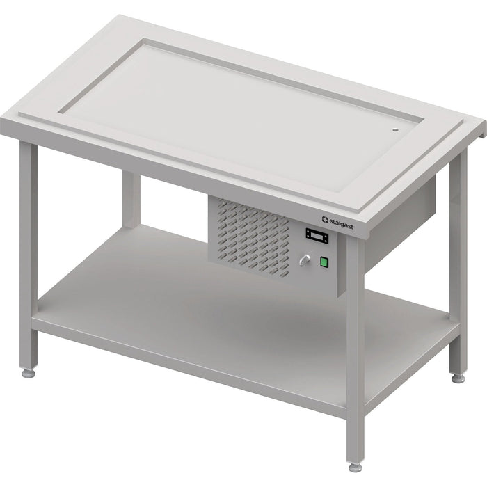 Stalgast - Kaltausgabe mit einer Kühlplatte 3x GN1/1, 1245x750x880, Granitabdeckung "Standard G1" - GastroDeals