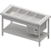 Stalgast - Kaltausgabe mit einer Kühlwanne 4x GN1/1, 1570x750x880, Edelstahlabdeckung - GastroDeals