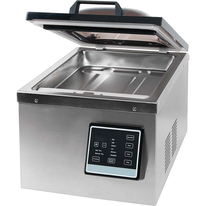 Stalgast - Kammer-Vakuumiergerät mit elektronischer Steuerung + Marinierprogramm, 429 x 359 x 378 mm (BxTxH) - GastroDeals