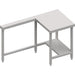 Stalgast - Kassenstation mit Arbeitsfläche rechts 1400x750x880 mm Edelstahlarbeitsplatte - GastroDeals