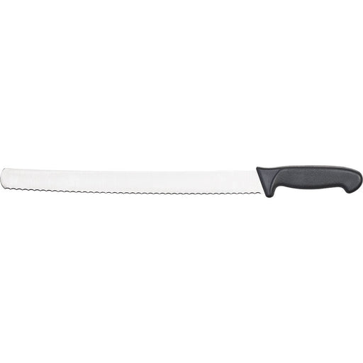 Stalgast - Konditormesser mit Wellenschliff, Griff schwarz, Klingenlänge 36 cm - GastroDeals