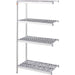Stalgast - Lagerregal aus Aluminium mit 2 Beinen 1164x460x1680 mm (BxTxH) - GastroDeals