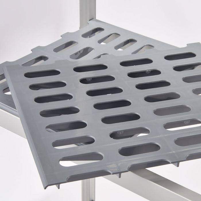 Stalgast - Lagerregal aus Aluminium mit 2 Beinen 1469x460x1680 mm (BxTxH) - GastroDeals
