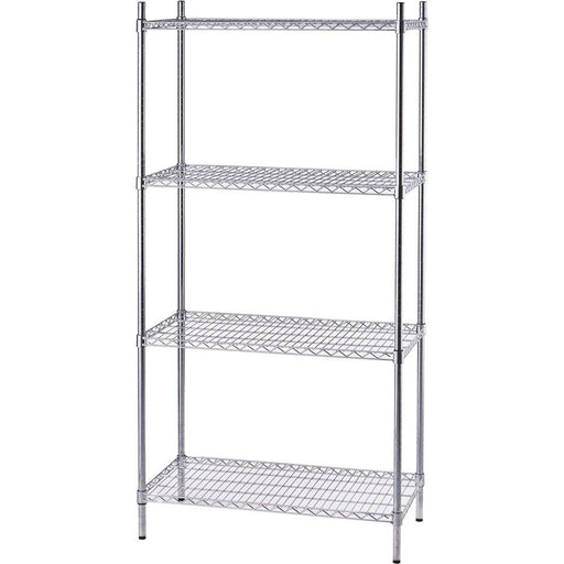 Stalgast - Lagerregal aus Chromstahl 610x455x1800 mm - GastroDeals