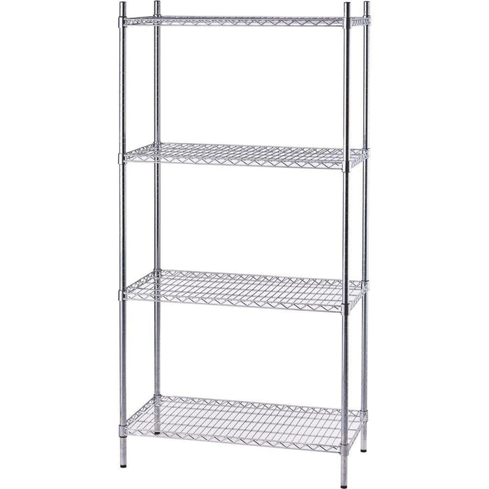 Stalgast - Lagerregal aus Chromstahl 910x610x1800 mm - GastroDeals