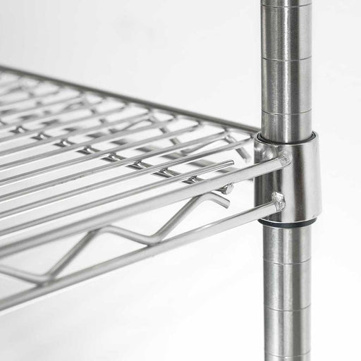 Stalgast - Lagerregal aus verchromten Stahl, Abmessung 1220x610x1800 mm (BxTxH) - GastroDeals