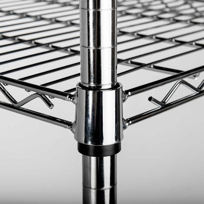 Stalgast - Lagerregal aus verchromten Stahl, Abmessung 900x400x1800 mm (BxTxH) - GastroDeals