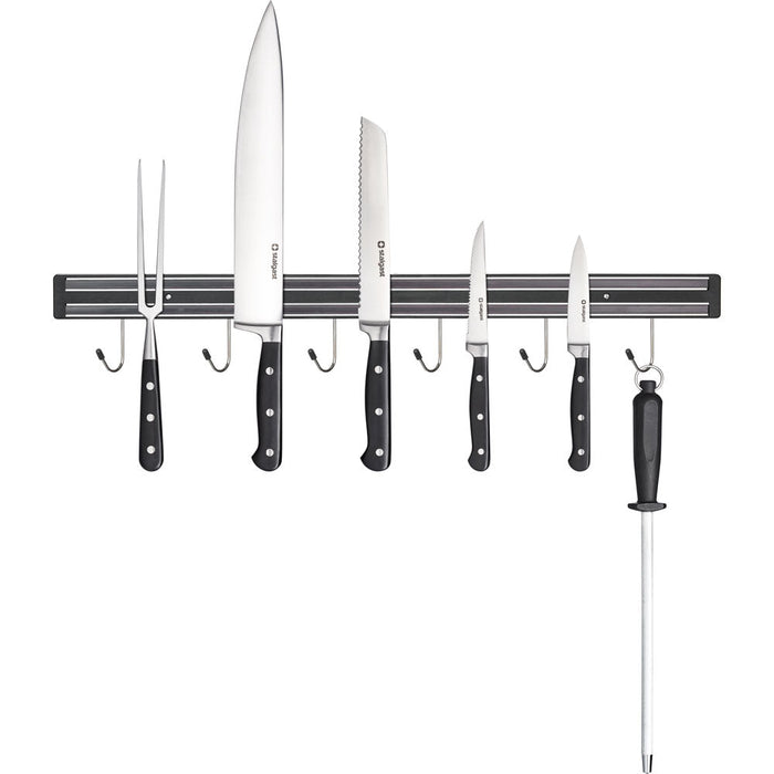 Stalgast - Magnet-Messerhalter mit 5 Haken, L: 450 mm - GastroDeals