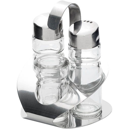 Stalgast - Menage 3-teilig, Salz/Pfeffer/Zahnstocher, Höhe 115 mm - GastroDeals