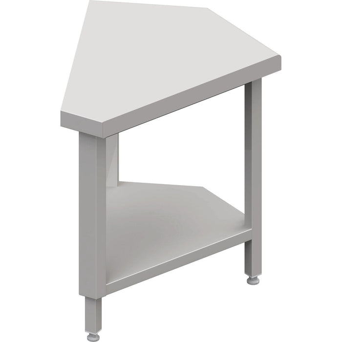 Stalgast - Neutralausgabe 45° Ausseneckmodul 644x814x880 mm, Edelstahlarbeitsplatte - GastroDeals