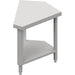 Stalgast - Neutralausgabe 45° Ausseneckmodul 644x814x880 mm, Edelstahlarbeitsplatte - GastroDeals