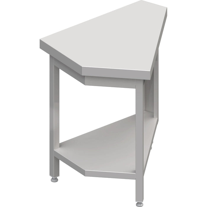 Stalgast - Neutralausgabe 45° Inneneckmodul 644x814x880 mm, Granitarbeitsplatte "Standard G1" - GastroDeals