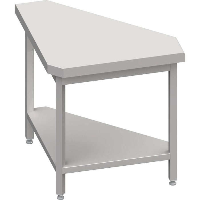Stalgast - Neutralausgabe 90° Ausseneckmodul 785x785x880 mm, Granitarbeitsplatte "Standard G1" - GastroDeals