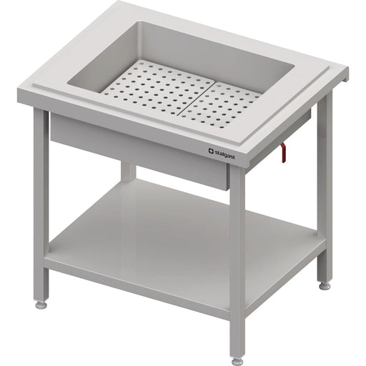 Stalgast - Neutralausgabe mit Eiswanne 2x GN1/1, 920x750x880 mm, Granitabdeckung "Standard G1" - GastroDeals