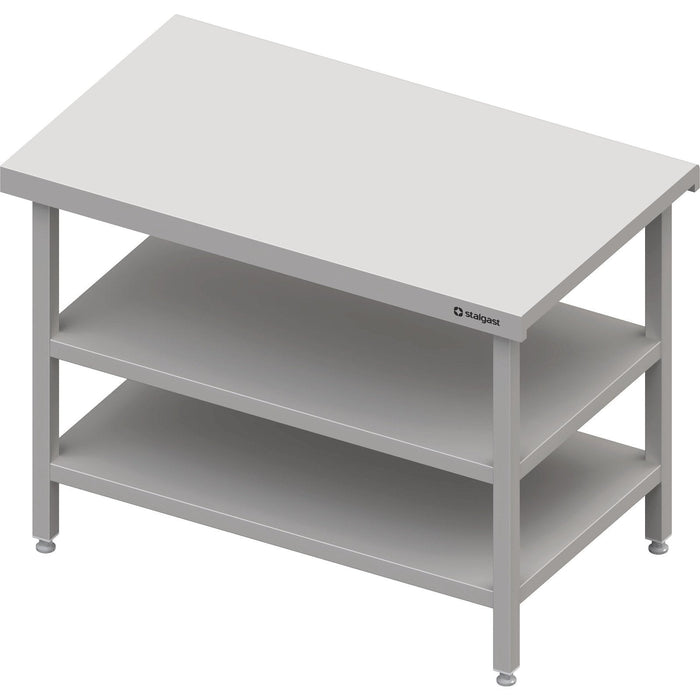 Stalgast - Neutralausgabe mit Grund- und Zwischenboden 1400x750x880 mm, Granitarbeitsplatte "Standard G1" - GastroDeals
