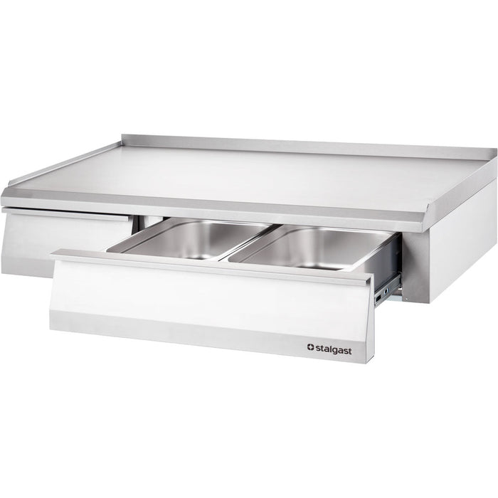 Stalgast - Neutralelement mit 2 Schubladen und Arbeitsfläche aus der Serie 700 ND, Breite 1200 mm - GastroDeals