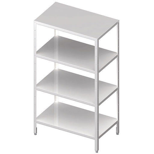 Stalgast - Regal ECO mit glatten Böden 600x400x1800 mm, Selbstmontage (AISI201) - GastroDeals