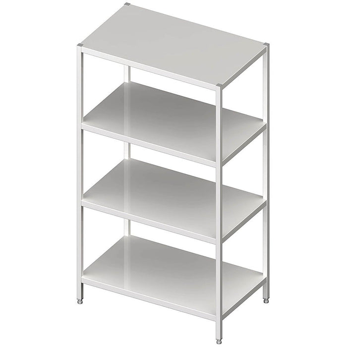 Stalgast - Regal mit glatten Böden, 900x500x1800 mm, Selbstmontage - GastroDeals