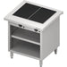 Stalgast - Warmausgabe "Free Flow" mit 2 Wärmeplatten aus Glaskeramik und offenem Unterschrank 799x750x880 mm, Edelstahlabdeckung - GastroDeals