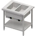 Stalgast - Warmausgabe mit Bain-Marie 2x GN1/1 Einzelbecken, 920x750x880, Granitabdeckung "Standard G1" - GastroDeals