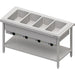 Stalgast - Warmausgabe mit Bain-Marie 4x GN1/1 Einzelbecken, 1570x750x880, Granitabdeckung "Standard G1" - GastroDeals
