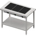 Stalgast - Warmausgabe mit einer Glaskeramik-Wärmeplatte 3x GN1/1, 1245x750x880, Edelstahlabdeckung - GastroDeals
