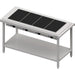 Stalgast - Warmausgabe mit einer Glaskeramik-Wärmeplatte 4x GN1/1, 1570x750x880, Edelstahlabdeckung - GastroDeals