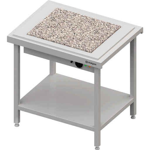Stalgast - Warmausgabe mit einer Wärmeplatte aus Granit 2x GN1/1, 920x750x880, Granitabdeckung "Standard G1" - GastroDeals