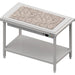Stalgast - Warmausgabe mit einer Wärmeplatte aus Granit 3x GN1/1, 1245x750x880, Edelstahlabdeckung - GastroDeals
