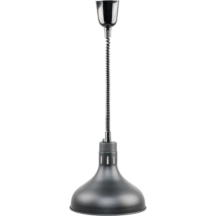Stalgast - Wärmelampe zur Deckenbefestigung, schwarz, 0,25 kW, Ø 290 mm - GastroDeals