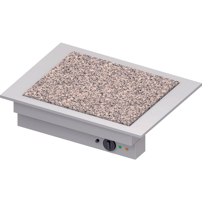 Stalgast - Wärmeplatte "Drop-In" aus Granit 2xGN 1/1 830x620x270 mm Edelstahlabdeckung - GastroDeals