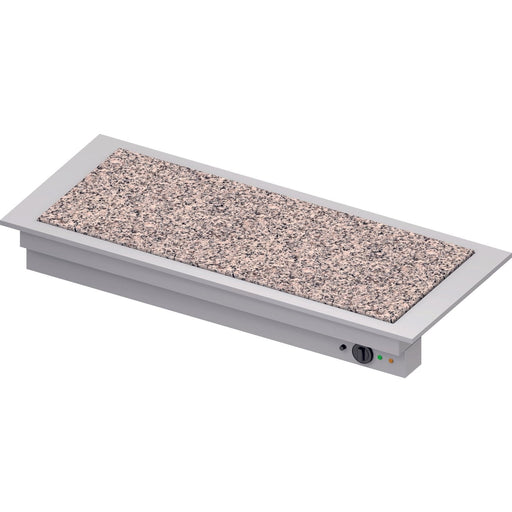 Stalgast - Wärmeplatte "Drop-In" aus Granit 4xGN 1/1 1480x620x270 mm Edelstahlabdeckung - GastroDeals