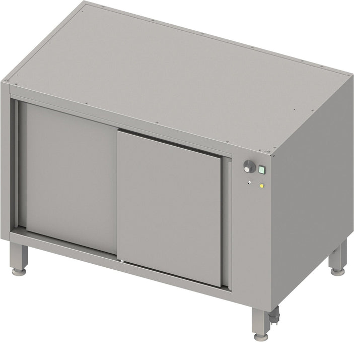 Stalgast - Wärmeunterschrank Boxversion 2.0, für Beine/Sockelrahmen, mit Schiebetüren 1500x640x660 mm - GastroDeals