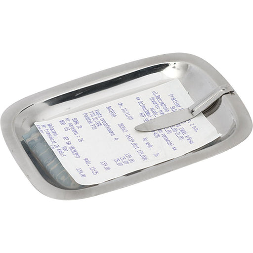Stalgast - Zahlteller aus Edelstahl, 150 x 110 mm (BxT) - GastroDeals